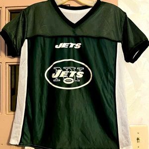 NFL New York Jets reversible flag football jersey.